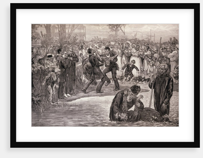 African American Baptism in the United States by Felix Regamey