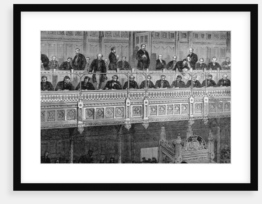 The House of Commons: The Reporters' Gallery by English School