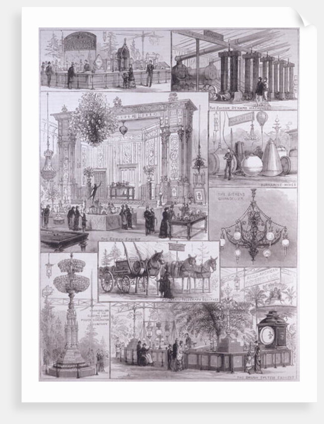 The International Electric Exhibition at the Crystal Palace by English School
