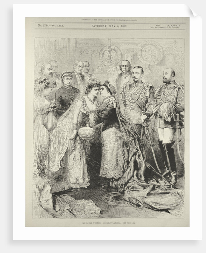 The Royal Wedding: Prince Leopold, Duke of Albany to Princess Helen of Waldeck-Pyrmont in St. George's Chapel, Windsor, 27th April 1882 by English School