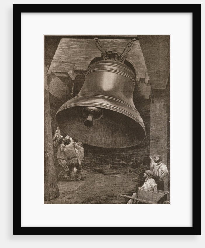 Testing the Great Bell for St. Paul's Cathedral at Messrs. Taylor and Son's Factory, Loughborough by English School