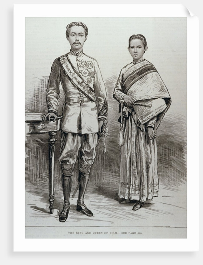 The King and Queen of Siam by English School