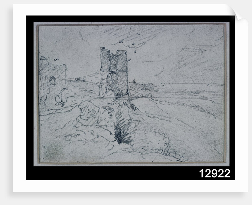 Cottages on a High Bank, 1834 by John Constable