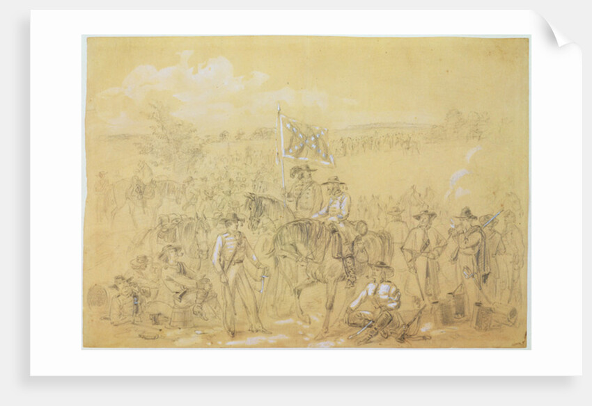 The First Virginia Cavalry at a Halt by Alfred Rudolph Waud