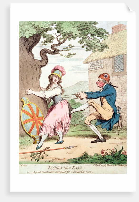 Fashion Before Ease, or A Good Constitution Sacrificed for a Fantastic Form by George Moutard Woodward