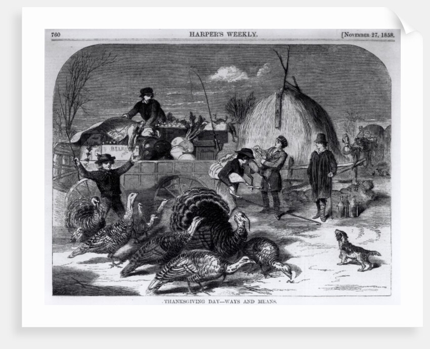 Thanksgiving Day: Ways and Means by Winslow (after) Homer