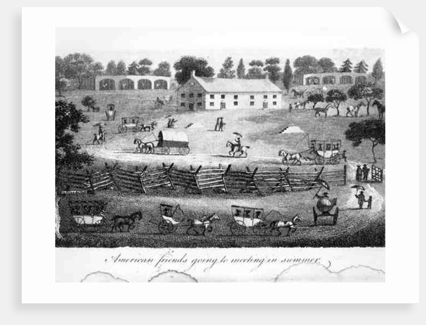 American Friends Going to Meeting in Summer by American School