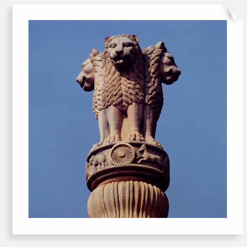 Detail from an Ashoka Pillar by Anonymous