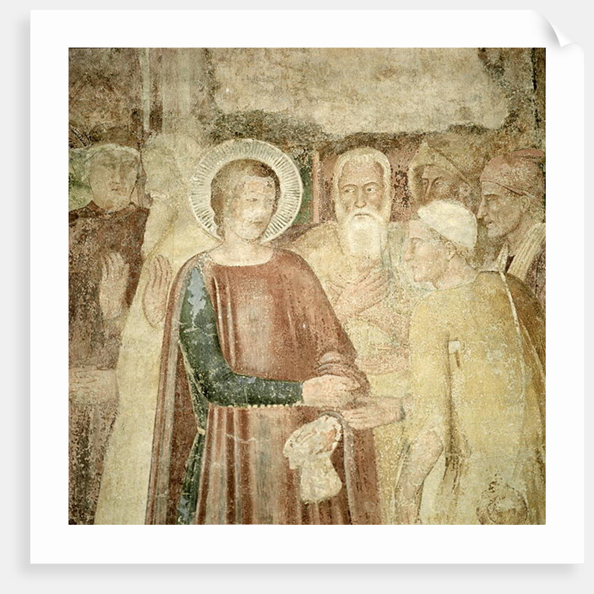 Detail of St. Ranieri in the Holy Land, mid 14th century by Andrea di Bonaiuto