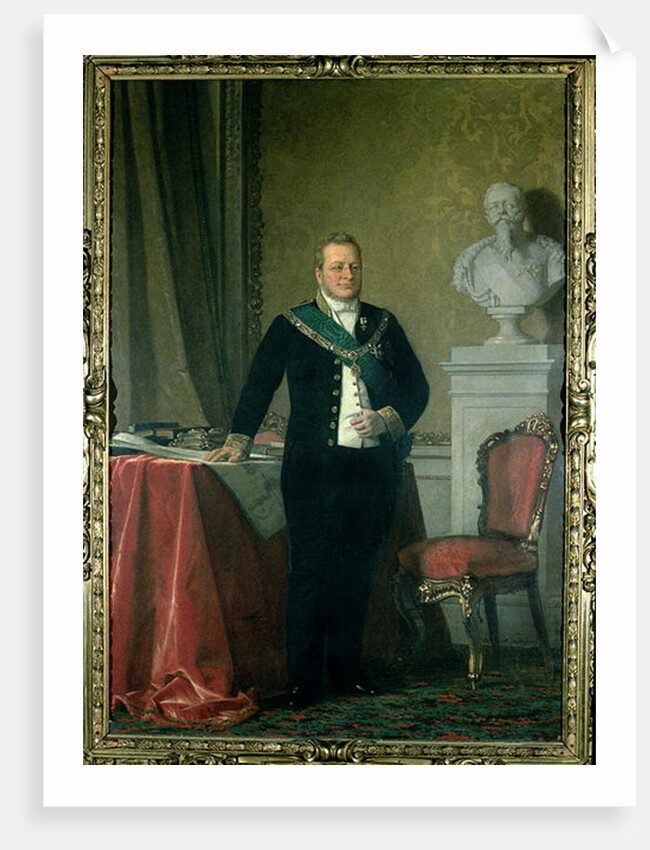 Portrait of Count Camillo Berso of Cavour by Michele Giordigiani