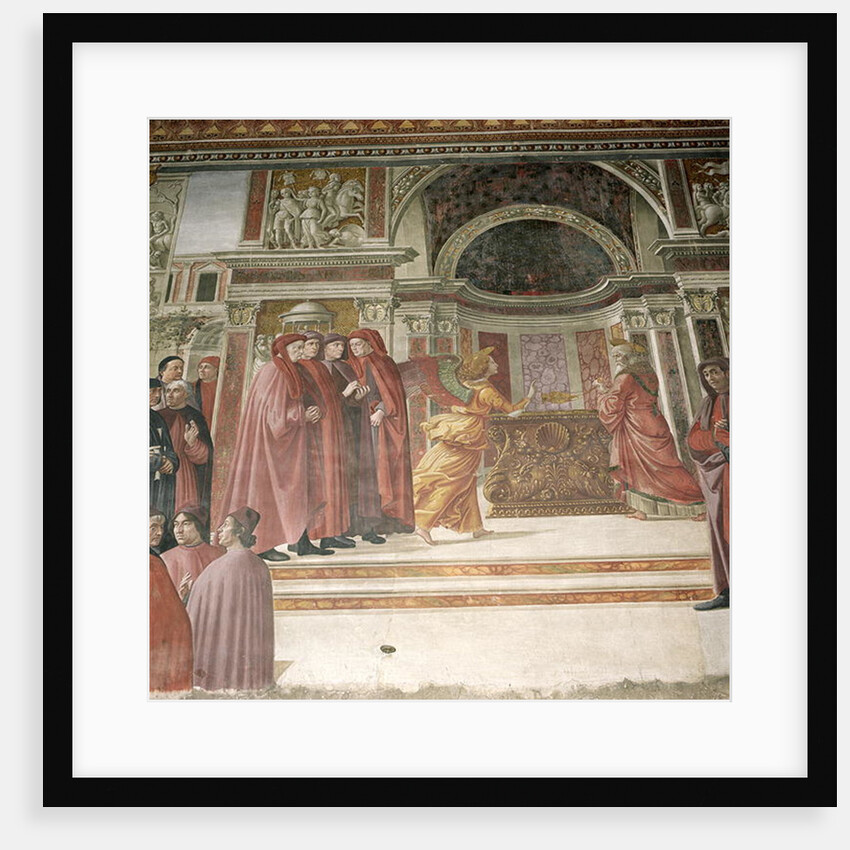 The Angel appearing to St. Zacharias in the Temple, 1485-90 by Davide & Domenico (1449-94) Ghirlandaio