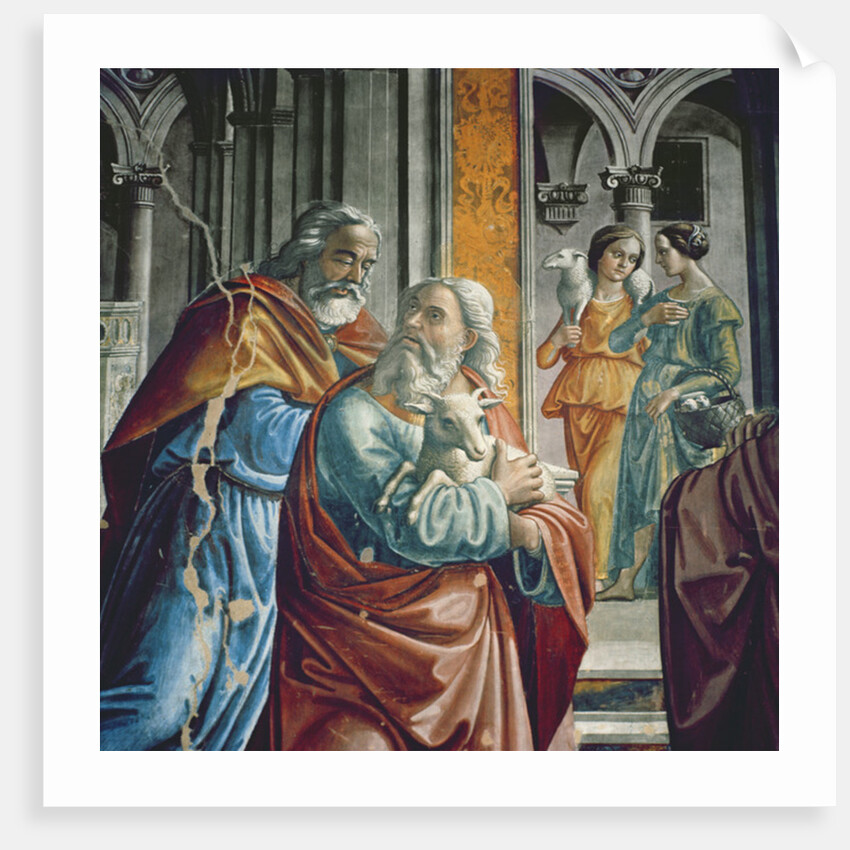 The Expulsion of Joachim from the Temple by Davide & Domenico (1449-94) Ghirlandaio