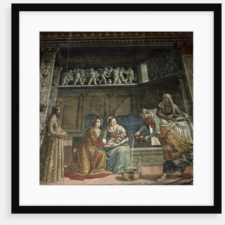 The Birth of the Virgin, 1485-90 by Davide & Domenico (1449-94) Ghirlandaio