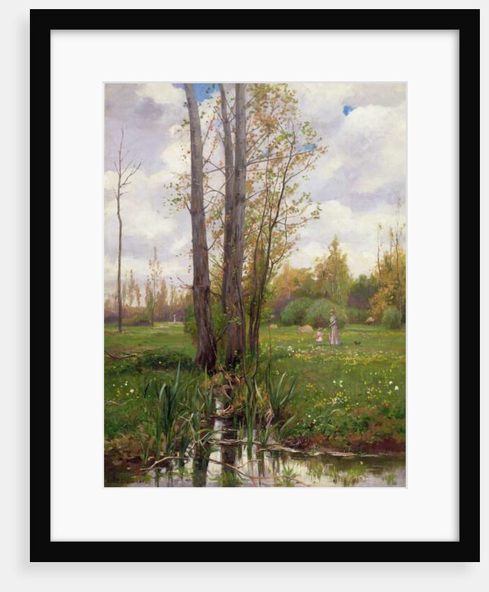 Tree beside water by Ernest Le Villain