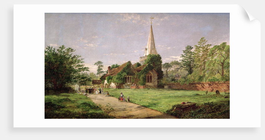 Stoke Poges Church by Jasper Francis Cropsey