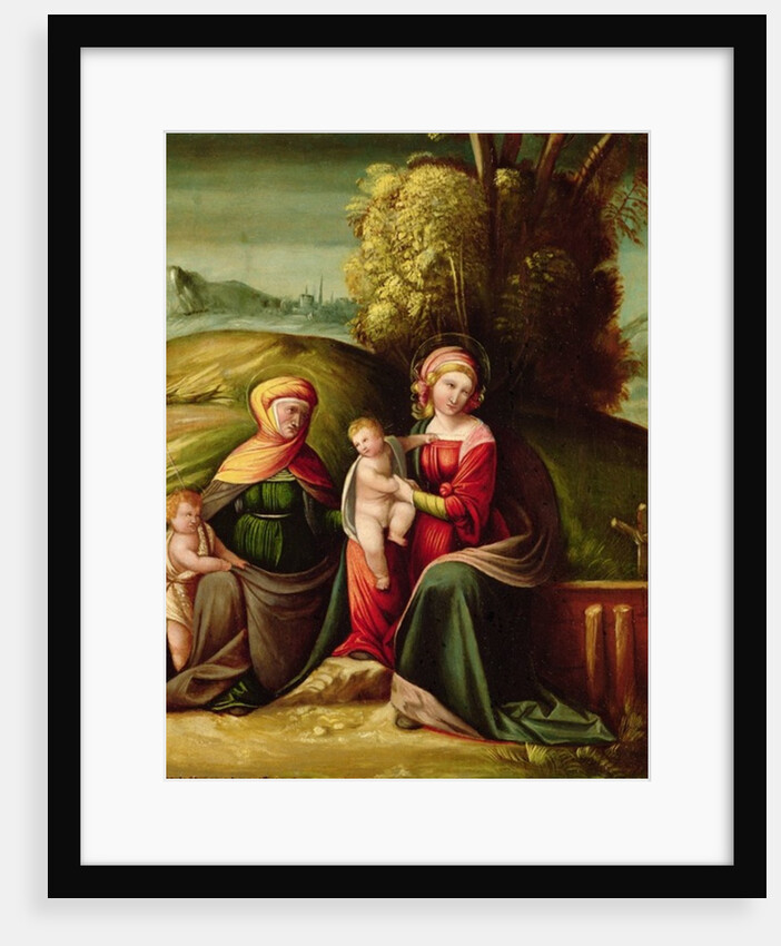 The Virgin and Child with St. Elizabeth and St. John in a landscape by Battista Dossi