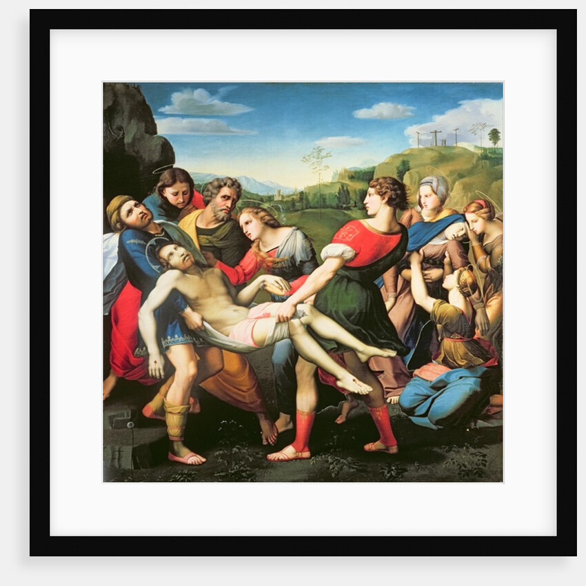 The Entombment, after a Painting by Raphael in the Villa Borghese, Rome, 17th century by Il (1609-85) Sassoferrato