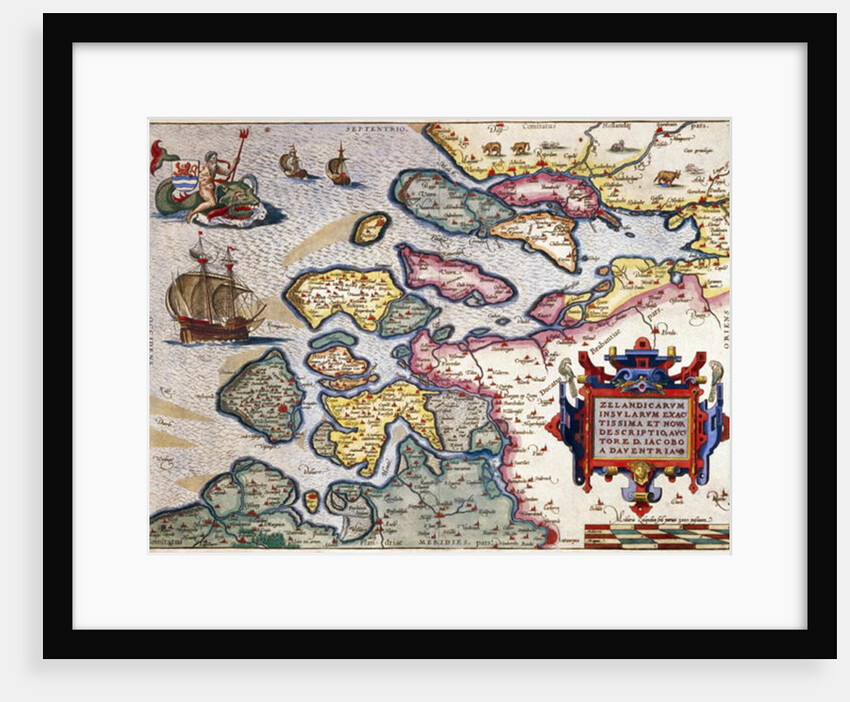 Map of Zeeland, c.1560 by Abraham Ortelius