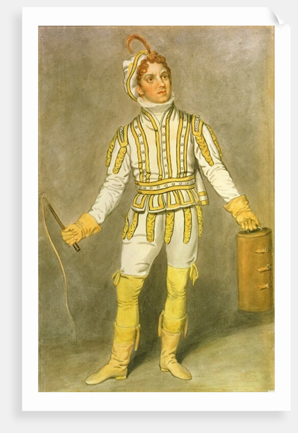 John Pritt Harley as Pedrillo in 'The Castle of Andalusia' by John O'Keeffe at the Lyceum Theatre, 1815 by Samuel de Wilde