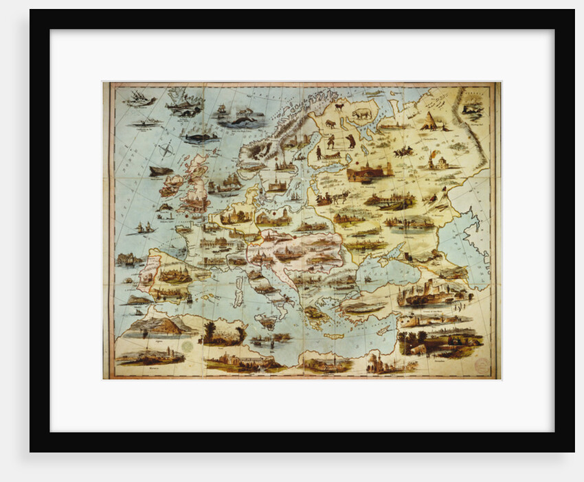The Travellers, or A Tour Through Europe, engraved by W. Clerk, published by William Spooner, London by English School