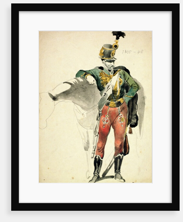 A Hussar of the 9th Regiment, Light Cavalry dress, 1835-48 by Johan Baptiste Heinefetter