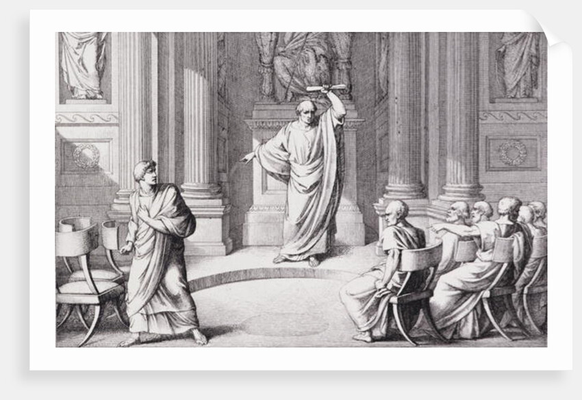 Cicero Denouncing Catiline, 1849 by C.C Perkins