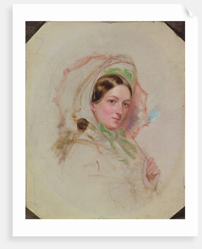 Study of Miss Mortimer holding a Parasol, c.1856-8 by William Powell Frith