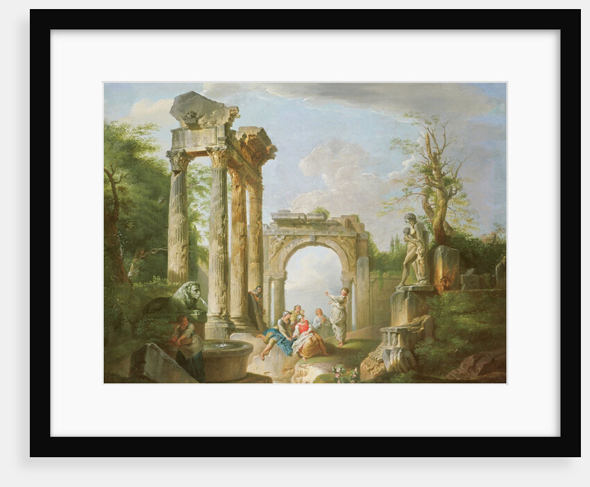 Arcadian Scene, 18th century by Giovanni Paolo Pannini or Panini