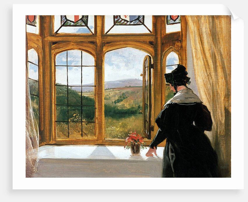 Duchess of Abercorn looking out of a window, c.1850 by Edwin Landseer