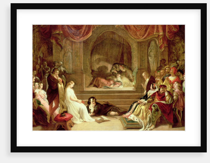 Hamlet by Daniel (1806-70) Maclise