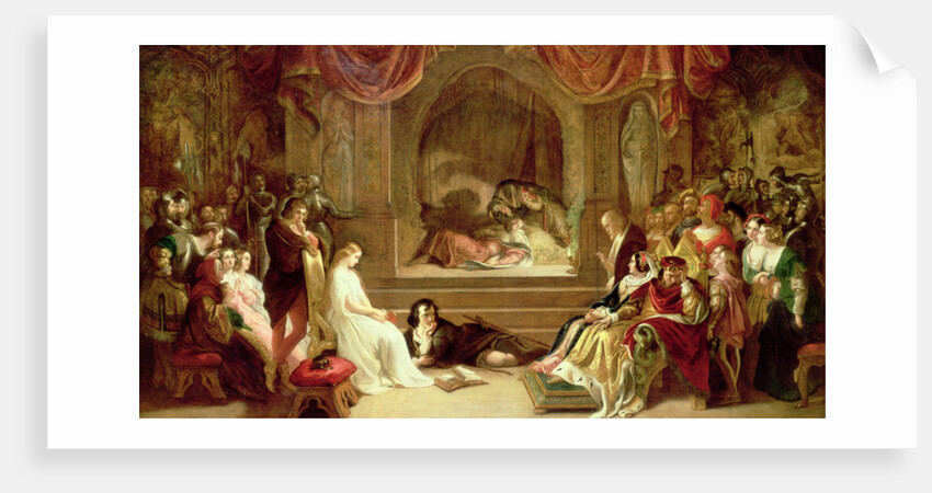 Hamlet by Daniel (1806-70) Maclise