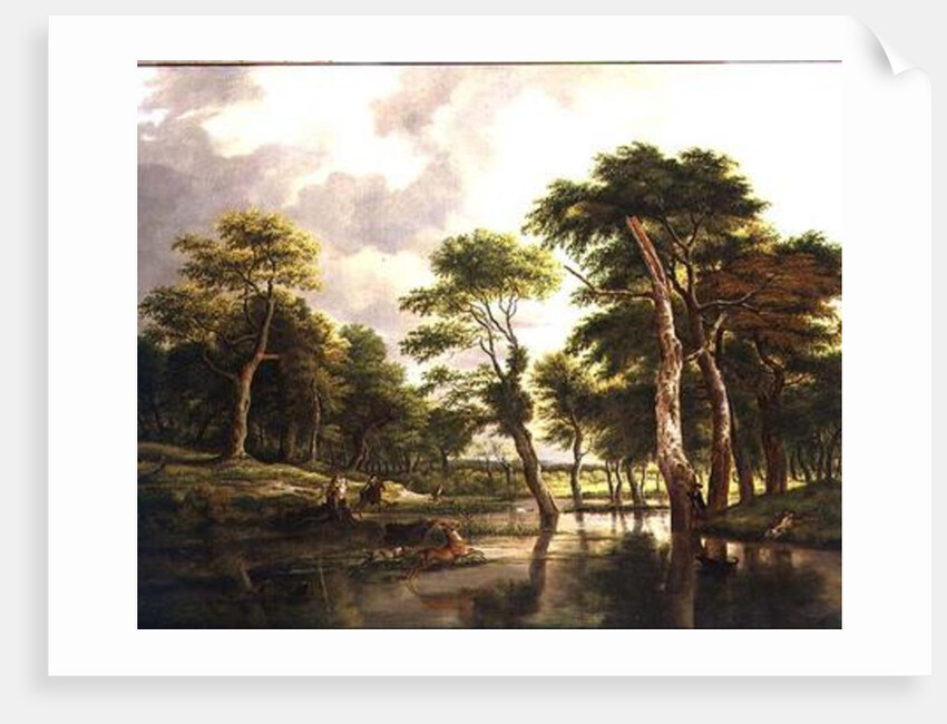 The Stag Hunt by Jan Hackaert
