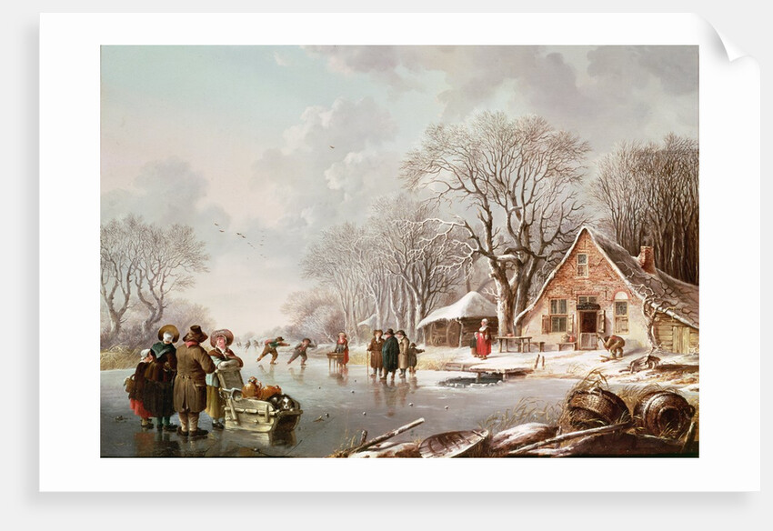 Winter Scene by Andries Vermeulen