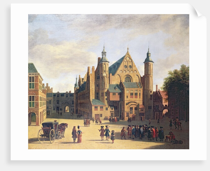 A Town Square in Haarlem by Gerrit Adriaensz Berckheyde