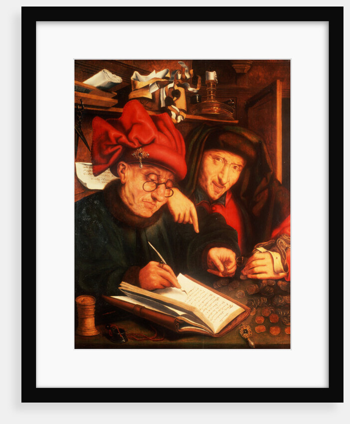 The Money Lenders, after Massys by Jan Anthonisz. van Ravesteyn