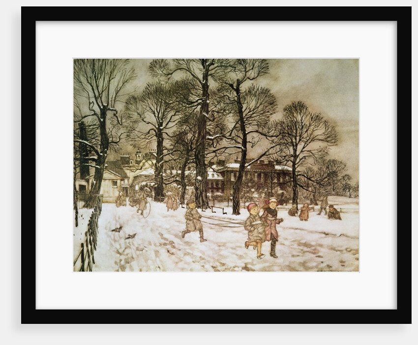 Winter in Kensington Gardens by Arthur Rackham
