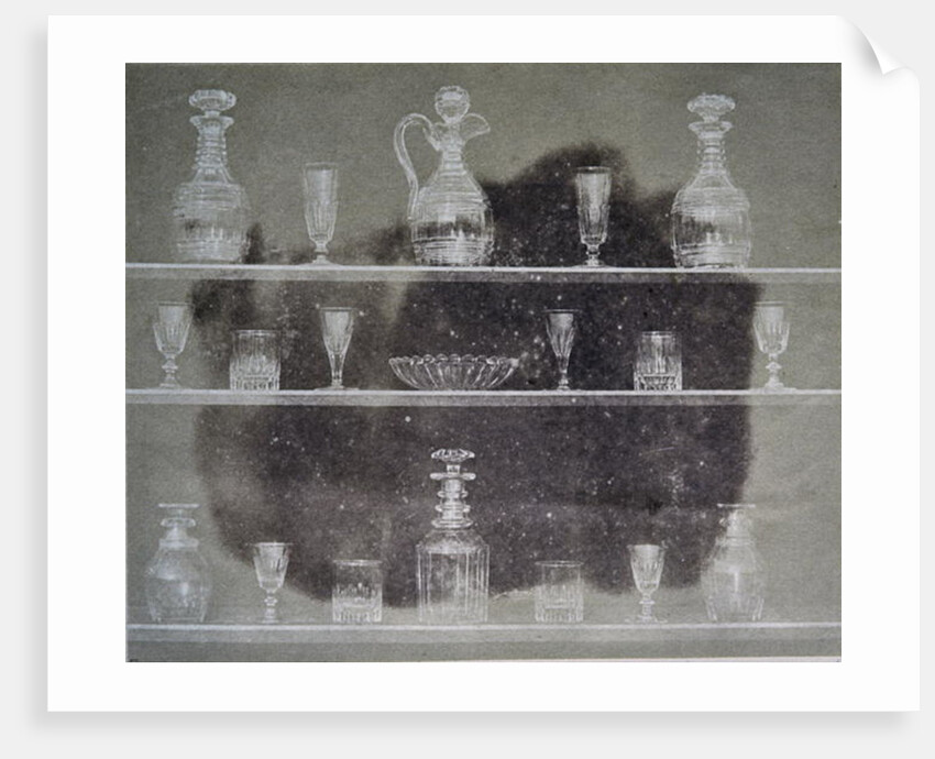 Articles of glass, Photograph by William Henry Fox Talbot
