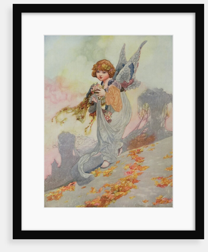 Autumn from the Seasons commissioned for the 1920 Pears Annual by Charles Robinson