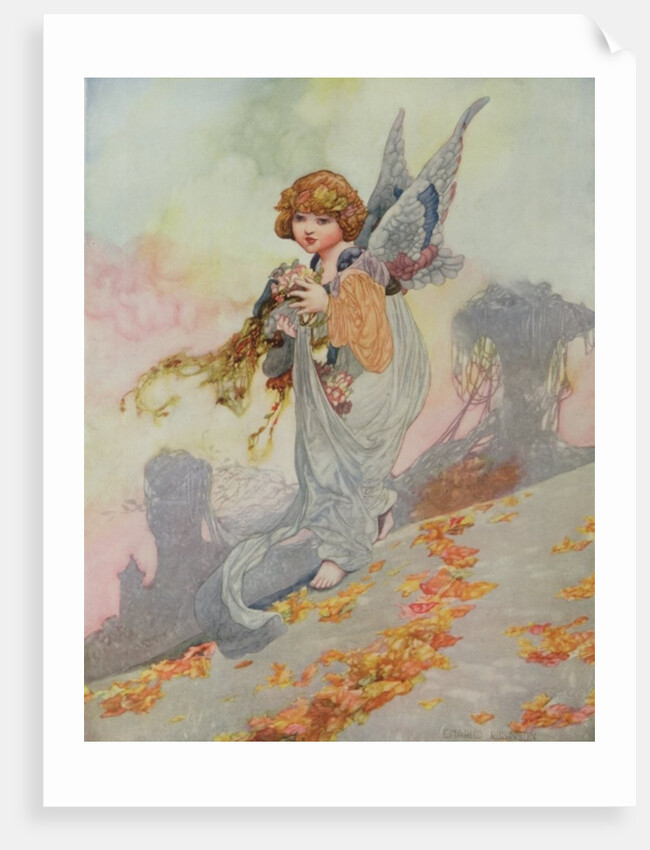 Autumn from the Seasons commissioned for the 1920 Pears Annual by Charles Robinson