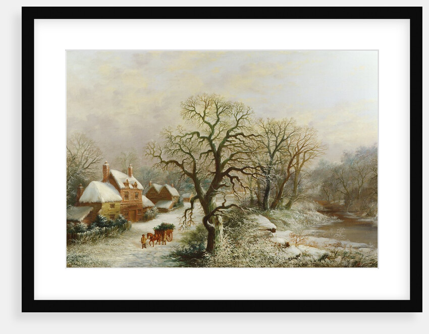 The Holly Cart, 19th century by William Oliver Stone