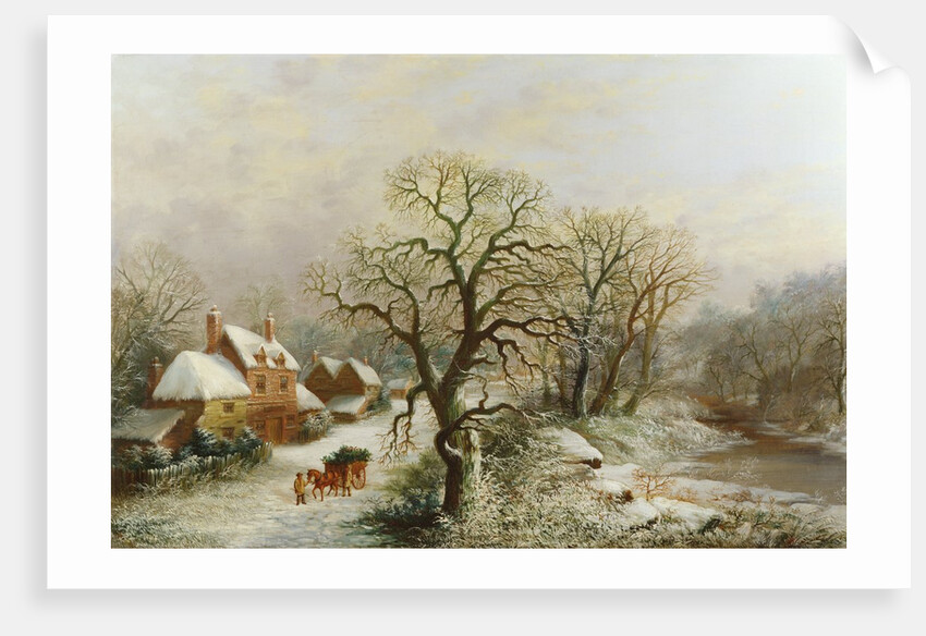 The Holly Cart, 19th century by William Oliver Stone