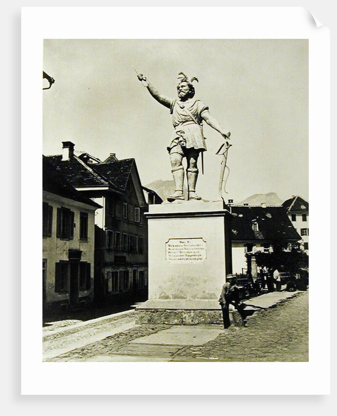 Statue of William Tell, c.1860-90 by Richard Kissling