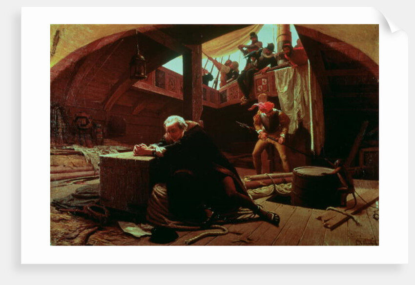 Columbus in Chains, 1863 by Lorenzo Delleani