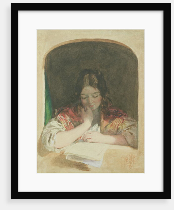 Girl Reading at a Window, 19th century by Karoly or Charles Brocky