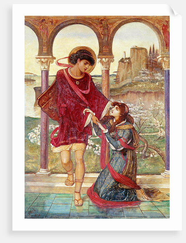 Tristan and Iseult, 1876 by John Melhuish Strudwick