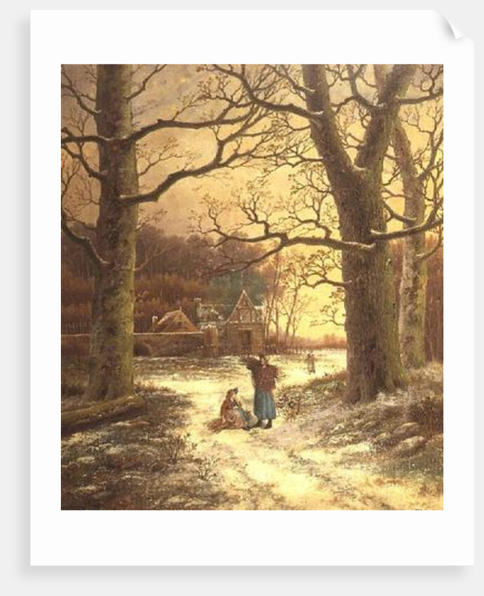 Gathering Winter Fuel by Johannes Hermann Barend Koekkoek