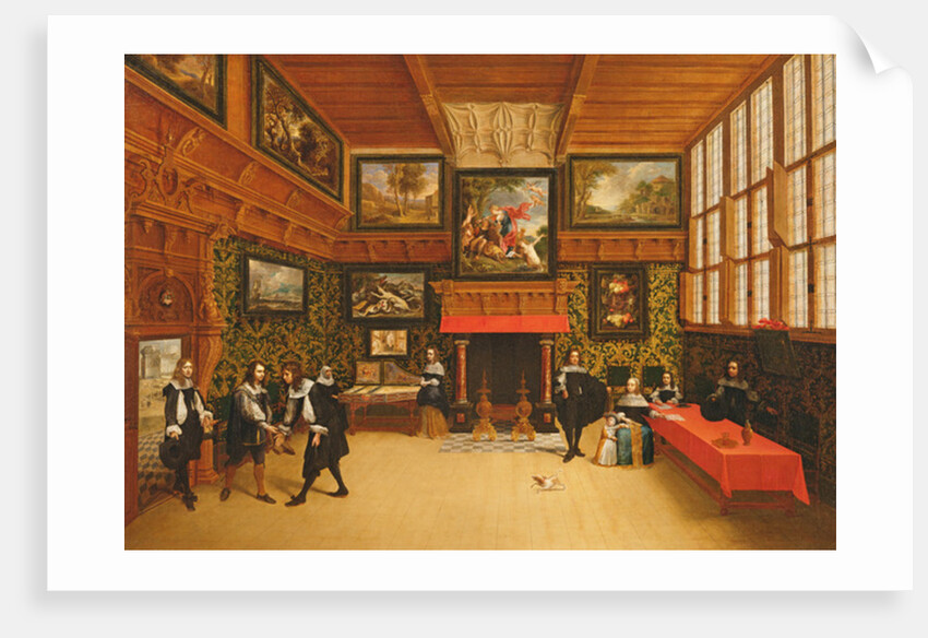 A Gentleman Receiving a Visitor, 1650 by Pieter and Coques Gonzales (1614-84) Neefs II