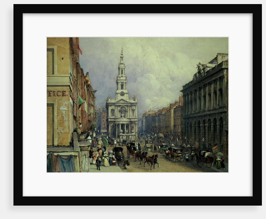 St. Mary le Strand, 1836 by George Sidney Shepherd