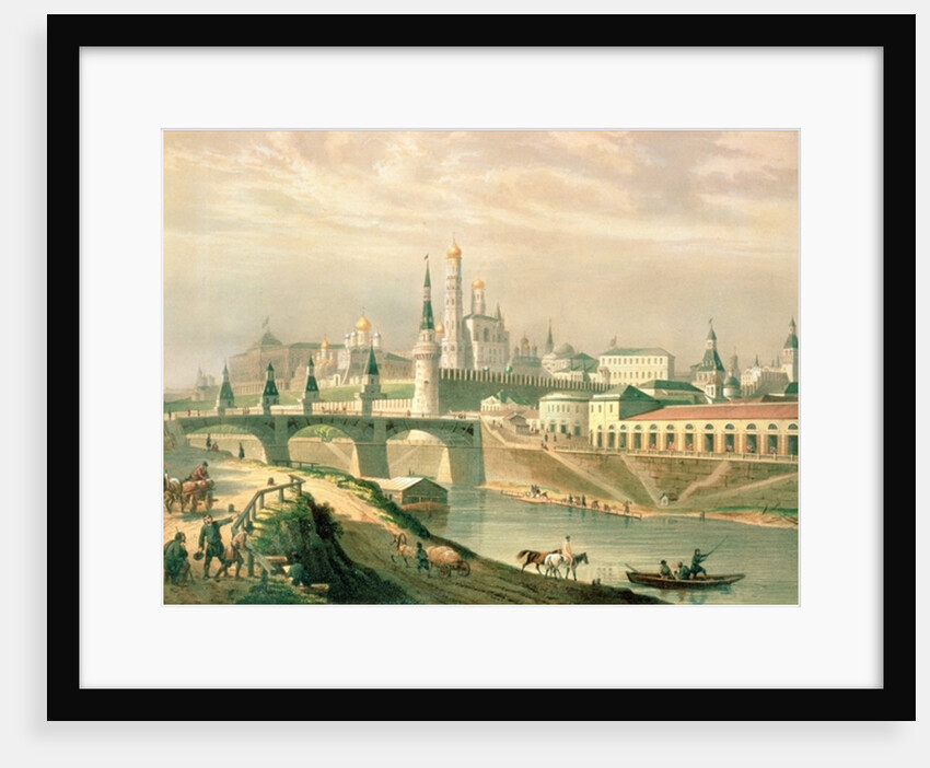 View of the Moscow Kremlin, 1830 by Paul Marie (after) Roussel