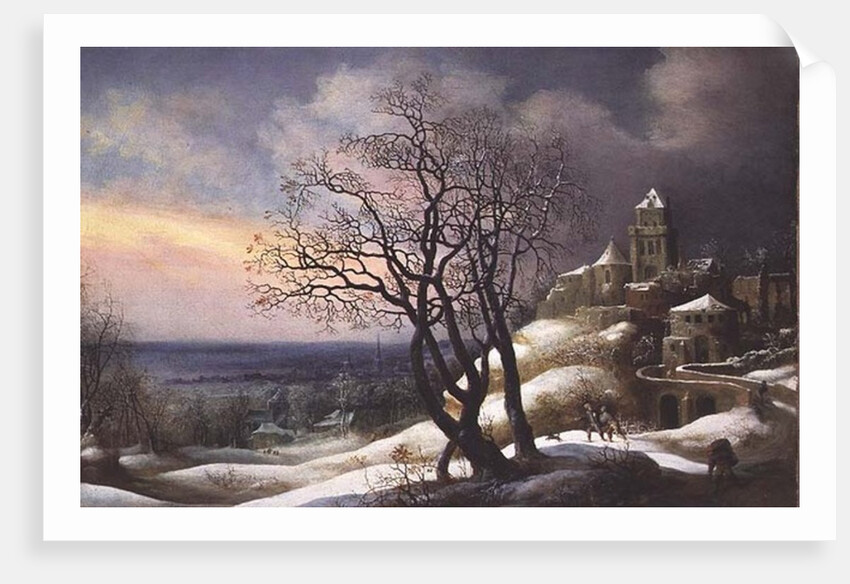 Winter Landscape, 17th century by Daniel van Heil